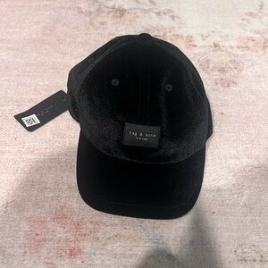 Never worn rag and bone hat - black velour